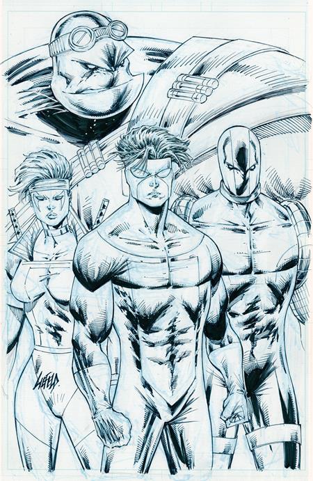 CVR H ROB LIEFELD INVINCIBLE TEAM UP B&W VAR (2026-04-22)