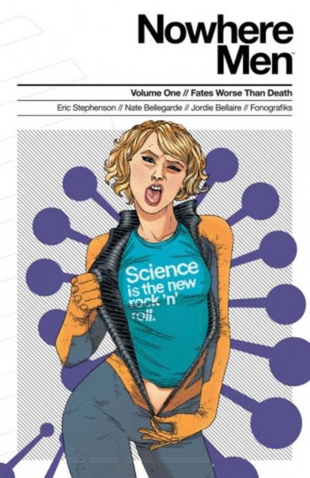 NOWHERE MEN VOL. 1: FATES WORSE THAN DEATH (TEAL SHIRT)