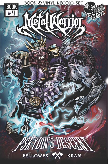 METAL WARRIOR #4 (OF 9) PSKYDINS DESCENT A BRUTAL KILLING MACHINE WITH 7 IN VINYL