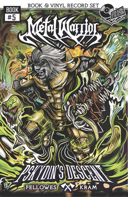 METAL WARRIOR #5 (OF 9) PSKYDINS DESCENT OUT OF DETENTION AND INTO DARKNESS WITH 7 IN VINYL