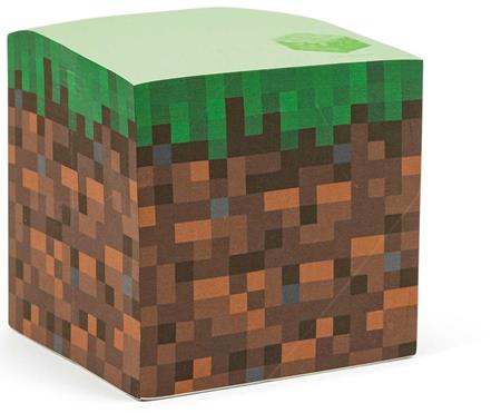 MINECRAFT GRASS BLOCK STICKY NOTE CUBE