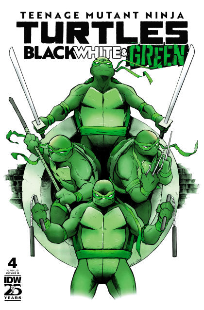 Teenage Mutant Ninja Turtles: Black, White, and Green #4