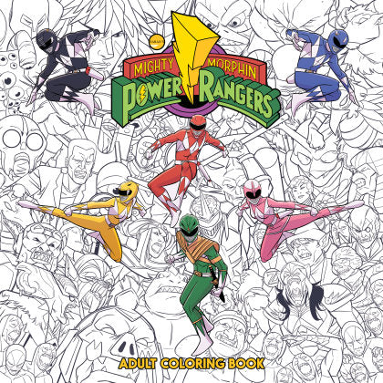 Mighty Morphin Power Rangers Adult Coloring Book