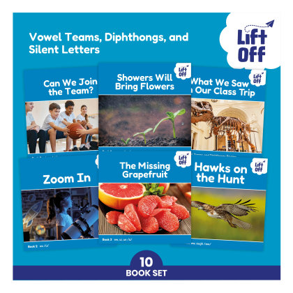 Phonic Books Lift Off Readers Vowel Teams, Diphthongs, and Silent Letters