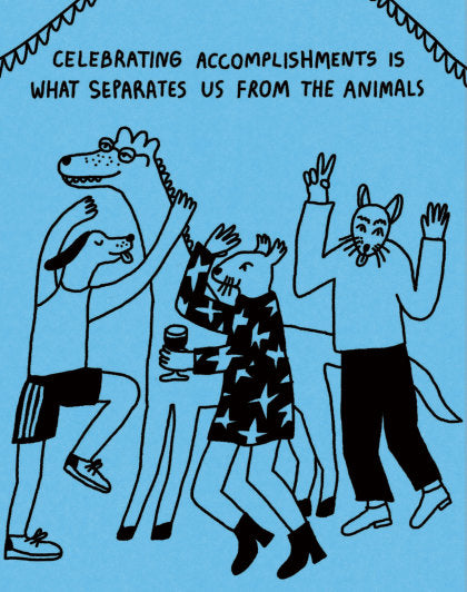 Humor Us Greeting Cards: Congratulations - Celebrating Accomplishments Is What Separates Us (Pack of 6)