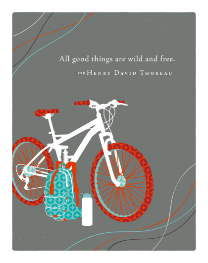 Positively Green Greeting Cards: Birthday - All good things are wild and free (Pack of 6)