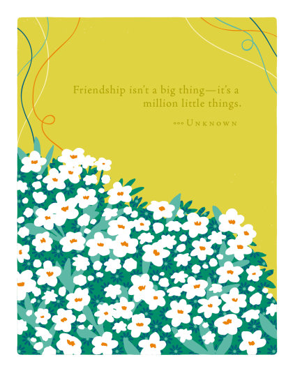 Positively Green Greeting Cards: Friendship - Friendship Isn't a Big Thing (Pack of 6)