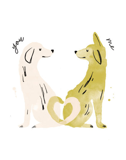 Love Muchly Greeting Cards: Love - You (circle) me (circle) us (Pack of 6)