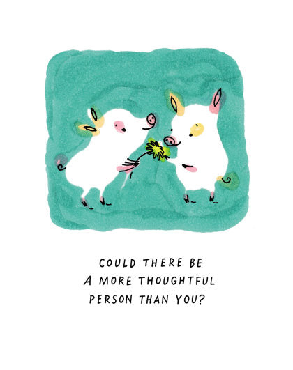 Love Muchly Greeting Cards: Thank You - Could there be a more thoughtful (Pack of 6)