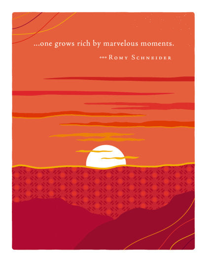 Positively Green Greeting Cards: Birthday - One grows rich by marvelous moments (Pack of 6)