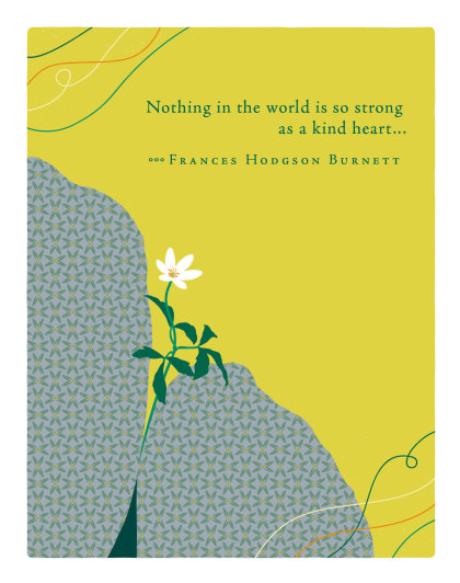 Positively Green Greeting Cards: Thank You - Nothing in the world is so strong (Pack of 6)