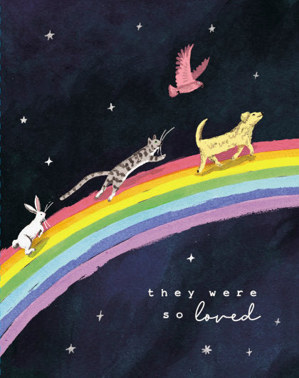 Love Muchly Greeting Cards: Pet Sympathy - They were so loved (Pack of 6)