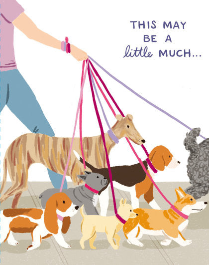 Love Muchly Greeting Cards: Thank You - This may be a little much (Pack of 6)