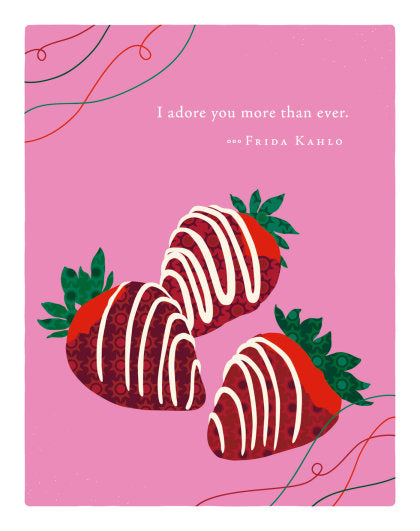 Positively Green Greeting Cards: Valentine's Day - I adore you more than ever (Pack of 6)