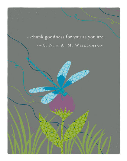 Positively Green Greeting Cards: Thank You - Thank goodness for you as you are (Pack of 6)