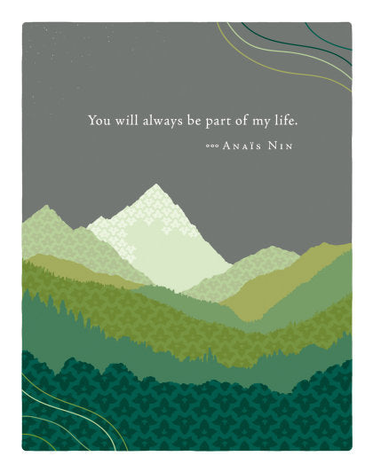 Positively Green Greeting Cards: Father's Day - You will always be part of my life (Pack of 6)