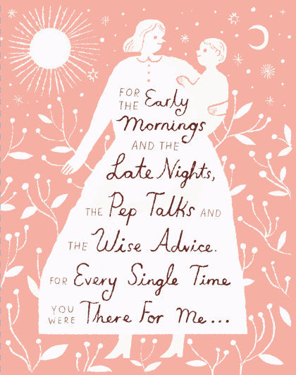 Love Muchly Greeting Cards: Mother's Day - For the early mornings and (Pack of 6)