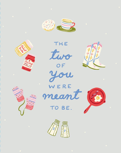 Love Muchly Greeting Cards: Anniversary - The two of you were meant to be (Pack of 6)
