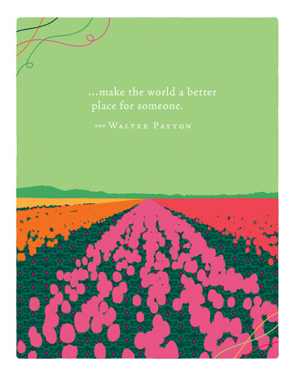 Positively Green Greeting Cards: Thank You - Make the world a better place for someo (Pack of 6)