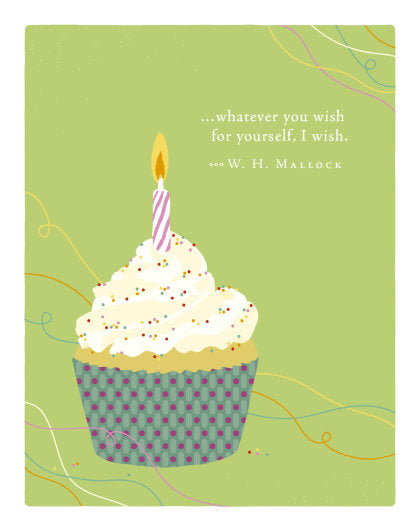 Positively Green Greeting Cards: Birthday - Whatever you wish for yourself, I (Pack of 6)