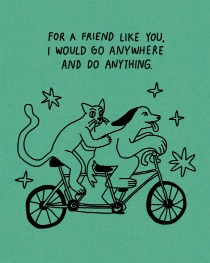 Humor Us Greeting Cards: Friendship - For a friend like you, I would (Pack of 6)