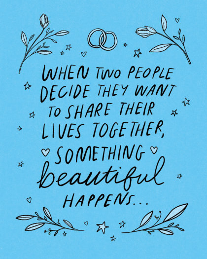 Humor Us Greeting Cards: Wedding - When two people decide (Pack of 6)