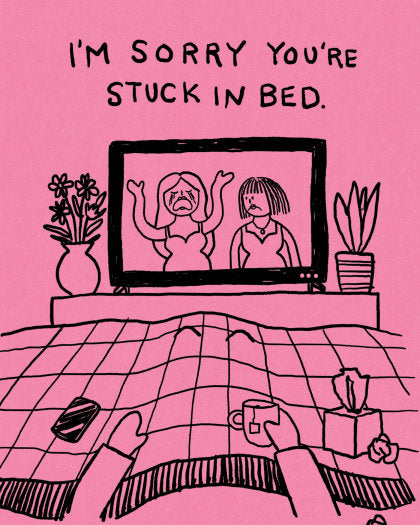 Humor Us Greeting Cards: Get Well - I'm sorry you're stuck in (Pack of 6)