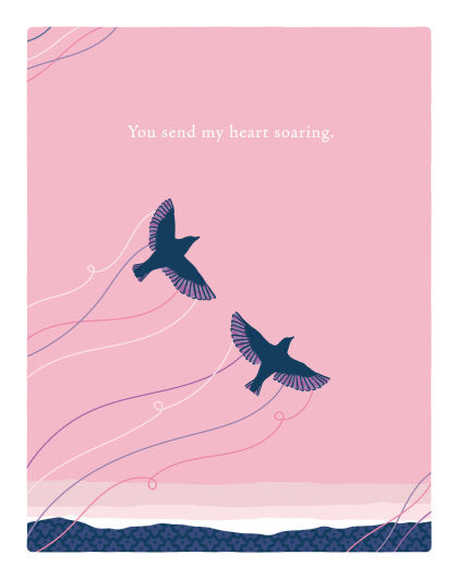 Positively Green Greeting Cards: Love - You Send My Heart Soaring (Pack of 6)