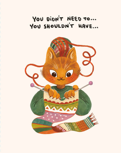 Love Muchly Greeting Cards: Thank You - You Didn't Need To (Pack of 6)