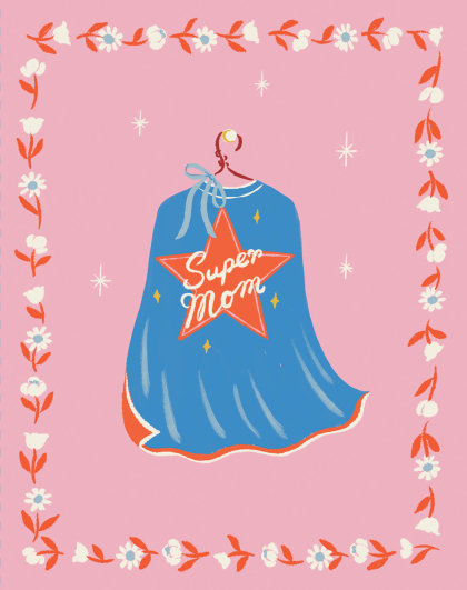 Love Muchly Greeting Cards: Mother's Day - SuperMom (Pack of 6)