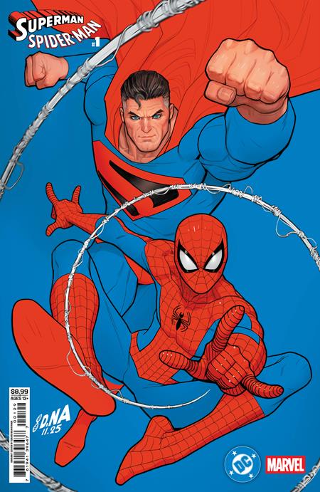 CVR Q DAVID NAKAYAMA KINGDOM COME SUPERMAN & SPIDER-MAN CARD STOCK VAR (2026-03-25)