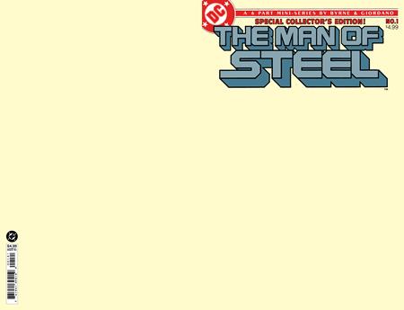 MAN OF STEEL #1 FACSIMILE EDITION