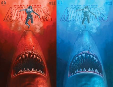 CVR B MARK SPEARS SHARK ATTACK JAWS HOMAGE HOLOFOIL FLIP COVER VAR (2026-07-15)