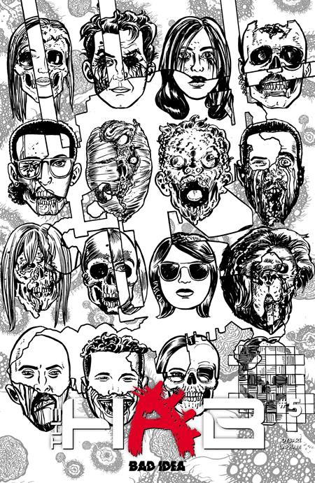 CVR D DAVID LAPHAM BW INFECTED SKULLS VAR (2026-08-26)