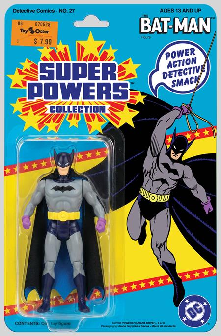 CVR B JASON GEYER & ALEX SAVIUK FIRST APPEARANCE BATMAN SUPER POWERS ACTION FIGURE CARD STOCK VAR (2026) (2026-08-05)