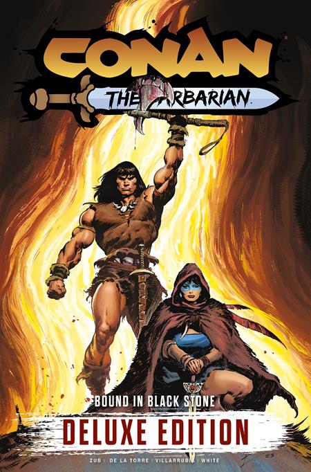CONAN THE BARBARIAN BOUND IN BLACK STONE DELUXE EDITION VOL. 1