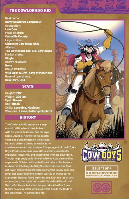WILD WEST COW-BOYS OF MOO MESA #3 (OF 4)