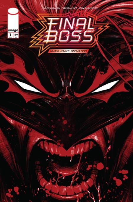 FINAL BOSS #1 BLACK WHITE AND BLOOD REPRINT