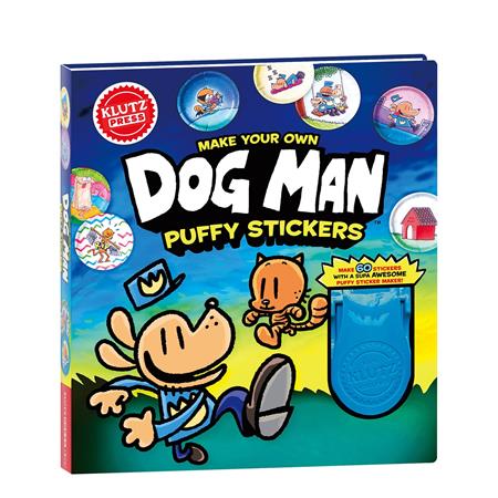 MAKE YOUR OWN DOG MAN PUFFY STICKERS
