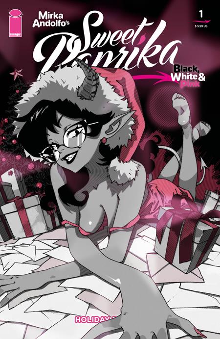 MIRKA ANDOLFOS SWEET PAPRIKA BLACK WHITE & PINK HOLIDAY SPECIAL (ONE SHOT)