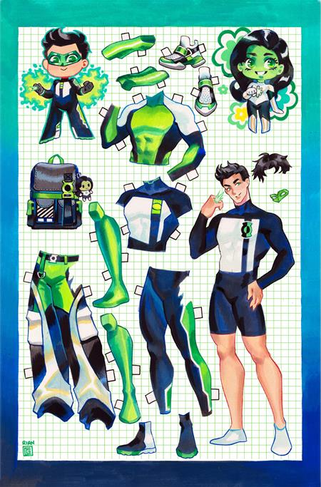 CVR C RIAN GONZALES PAPER DOLL CARD STOCK VAR (GREEN LANTERN FIRST LIGHT) (2027-01-13)