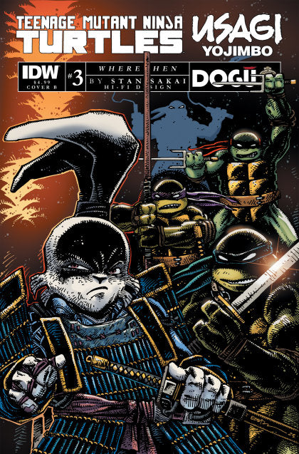 Teenage Mutant Ninja Turtles/Usagi Yojimbo: WhereWhen #3