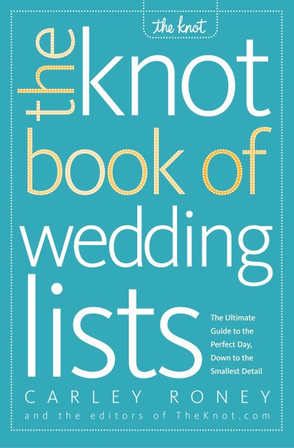 The Knot Book of Wedding Lists
