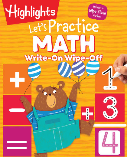 Write-On Wipe-Off Let's Practice Math