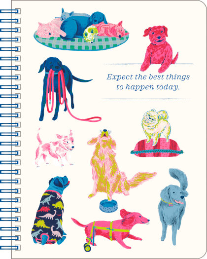Spiral Notebook: Expect the Best Things to Happen Today.