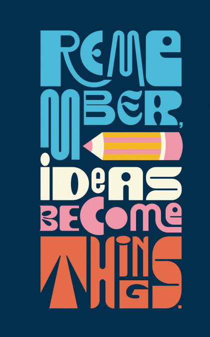 Write Now Journal: Remember, Ideas Become Things.