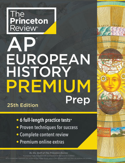 Princeton Review AP European History Premium Prep, 25th Edition