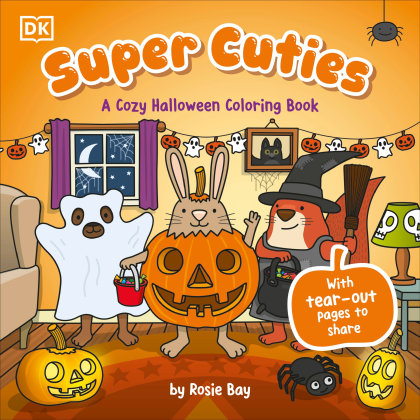 Super Cuties: A Cozy Halloween Coloring Book