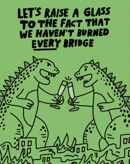 Humor Us Greeting Cards: Friendship - Let's Raise a Glass (Pack of 6)