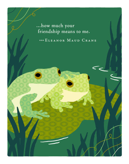 Positively Green Greeting Cards: Friendship - How Much Your Friendship Means (Pack of 6)